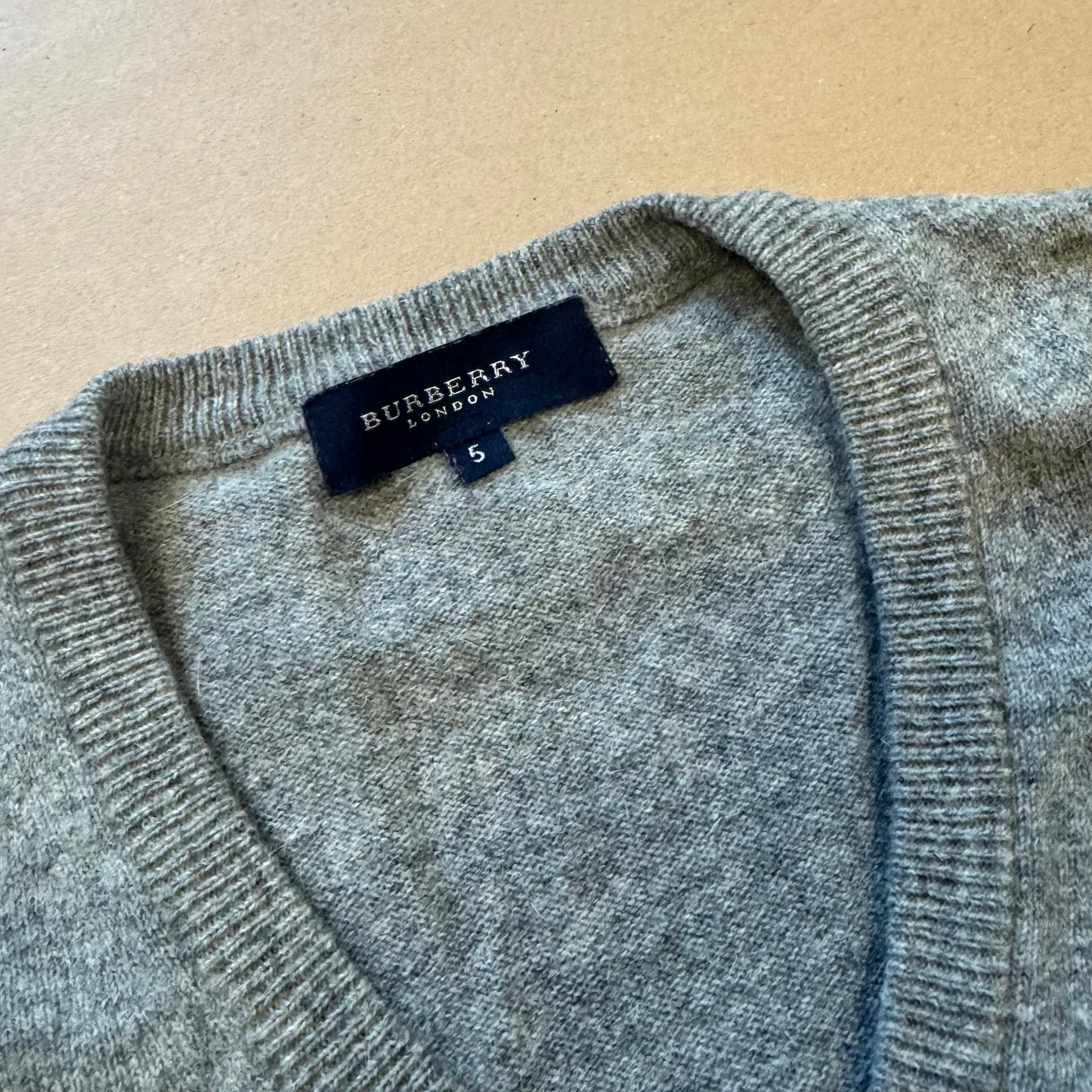 Burberry London grey wool sweatshirt