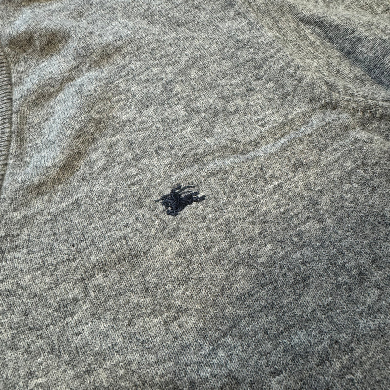 Detailansicht: Sourced limited accessories and clothes Burberry London grey wool sweatshirt – Logo, Nähte oder Material
