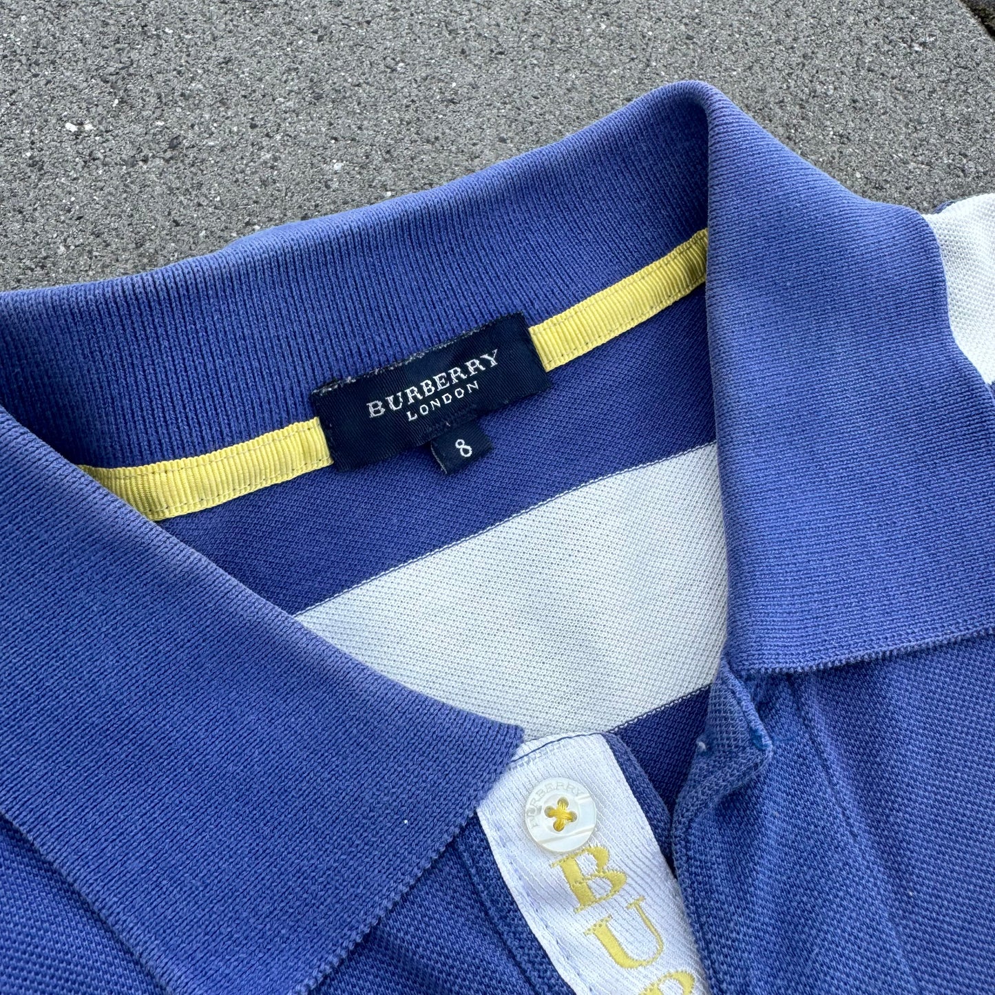 Burberry London striped vintage poloshirt