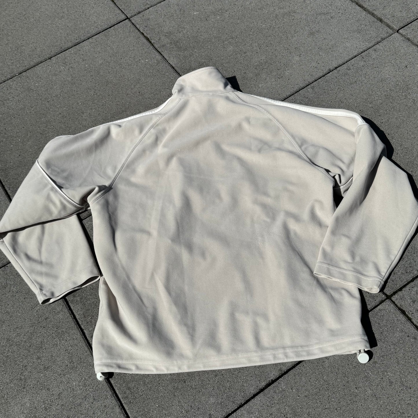 Adidas beige vintage track jacket