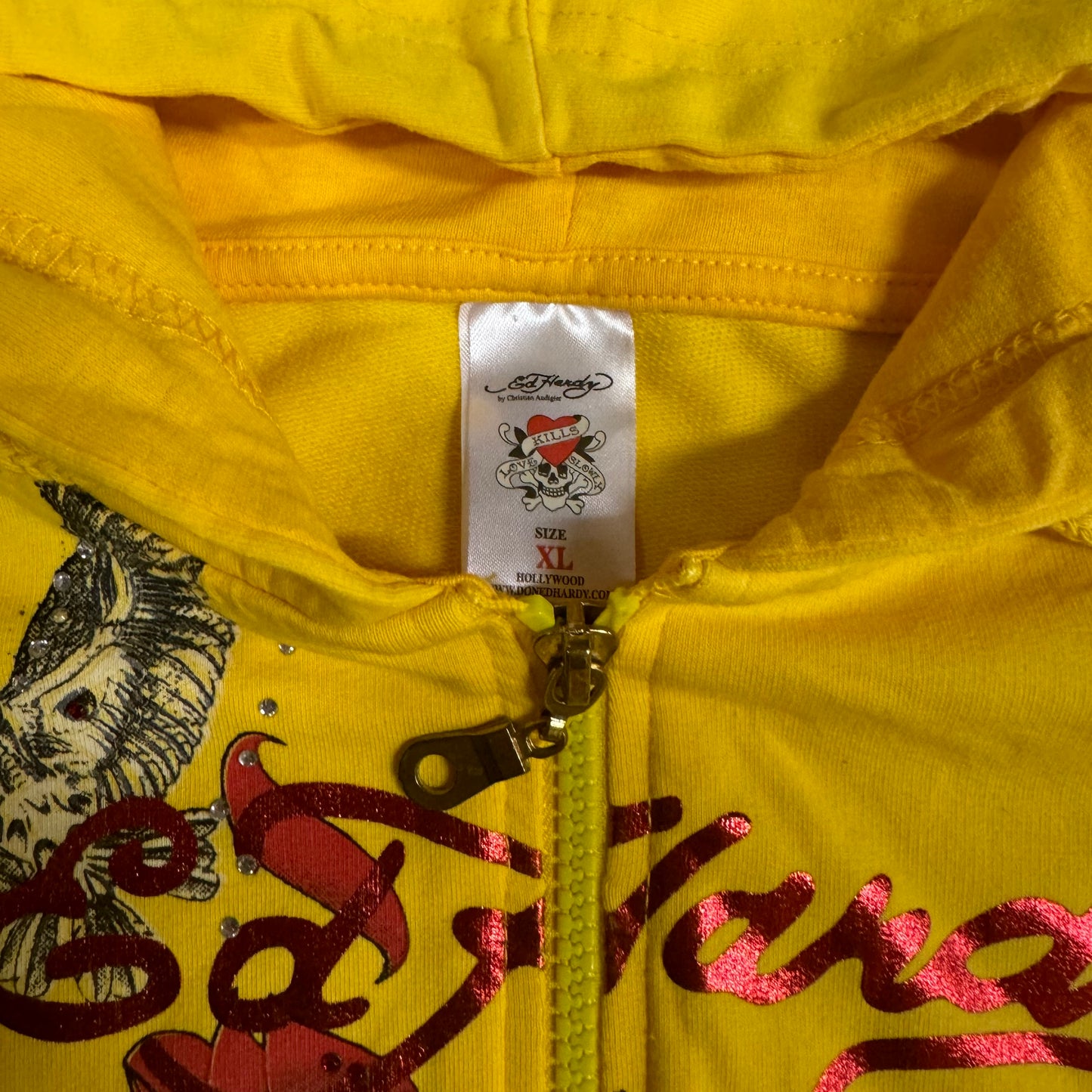 Ed Hardy zip-up hoodie