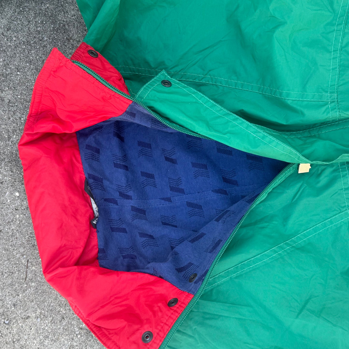 Kay-way green vintage rain jacket