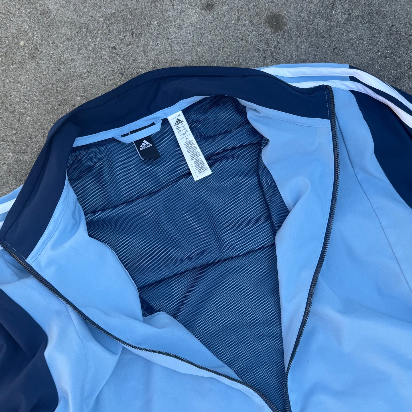 Adidas skyblue sportswear track jacket