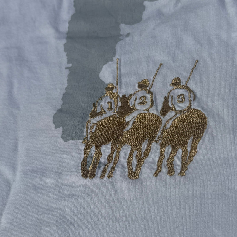Detailansicht: Sourced limited accessories and clothes La Martina Argentina white poloshirt – Logo, Nähte oder Material