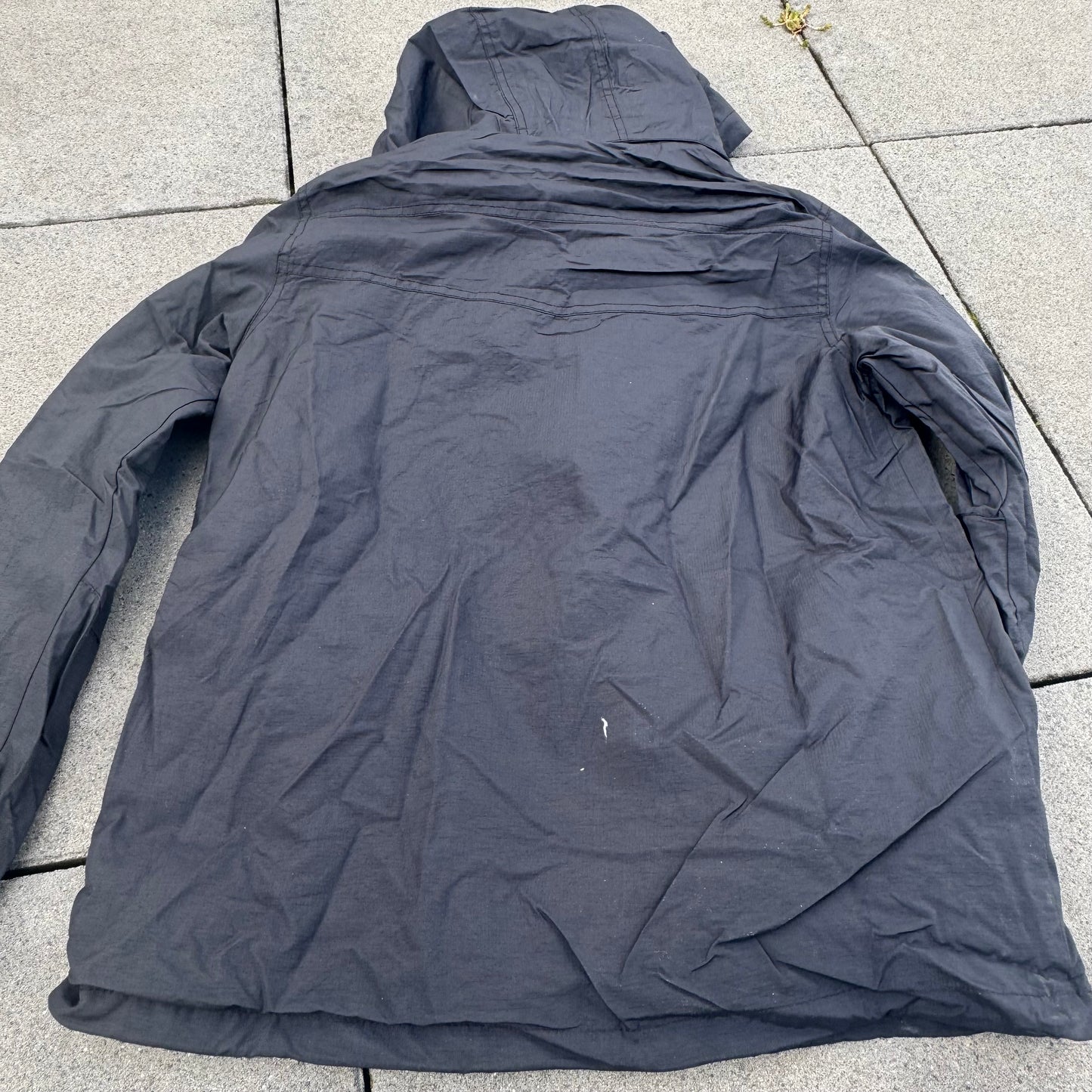 Evisu black vintage rainjacket