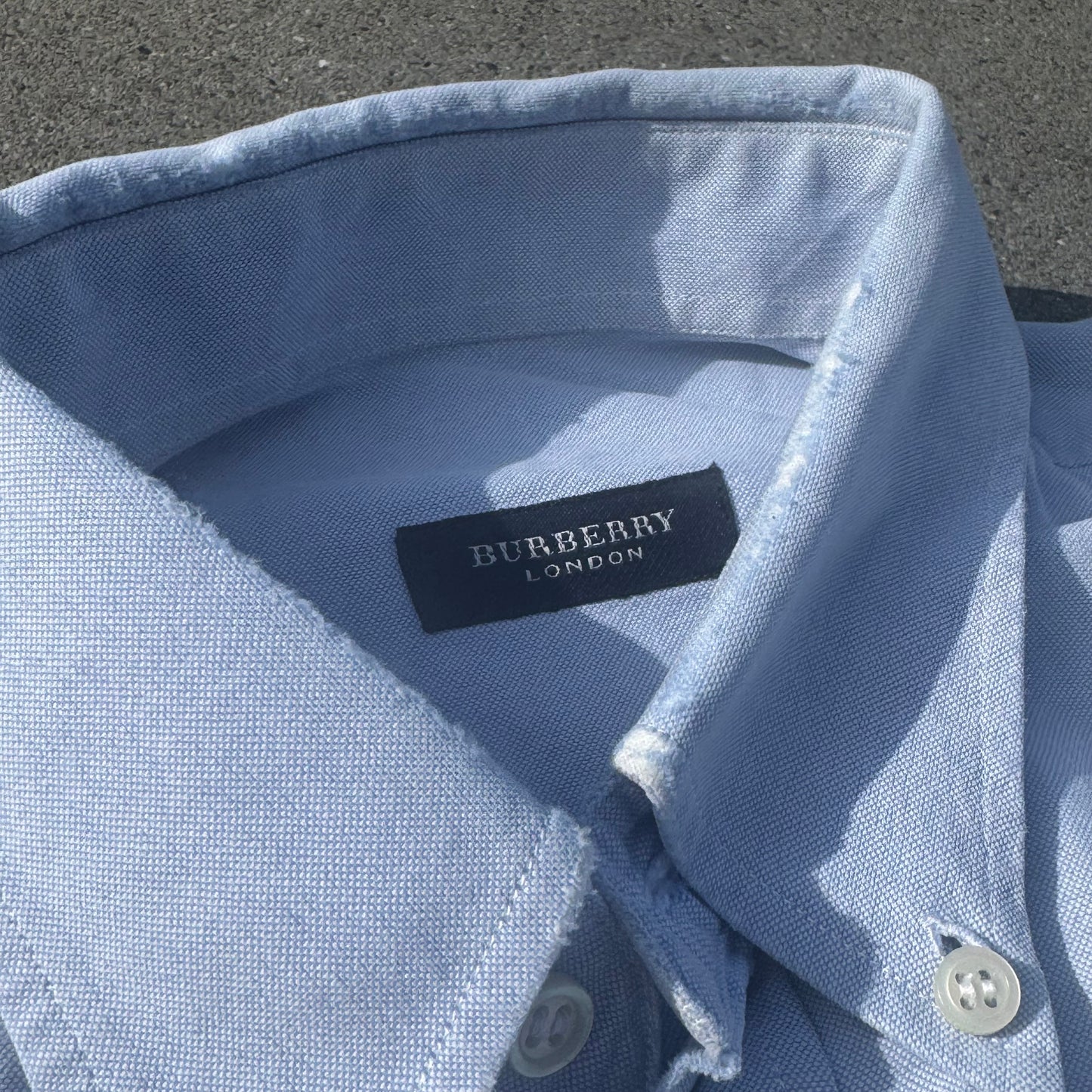 Chemise Burberry London skyblue vintage shirt