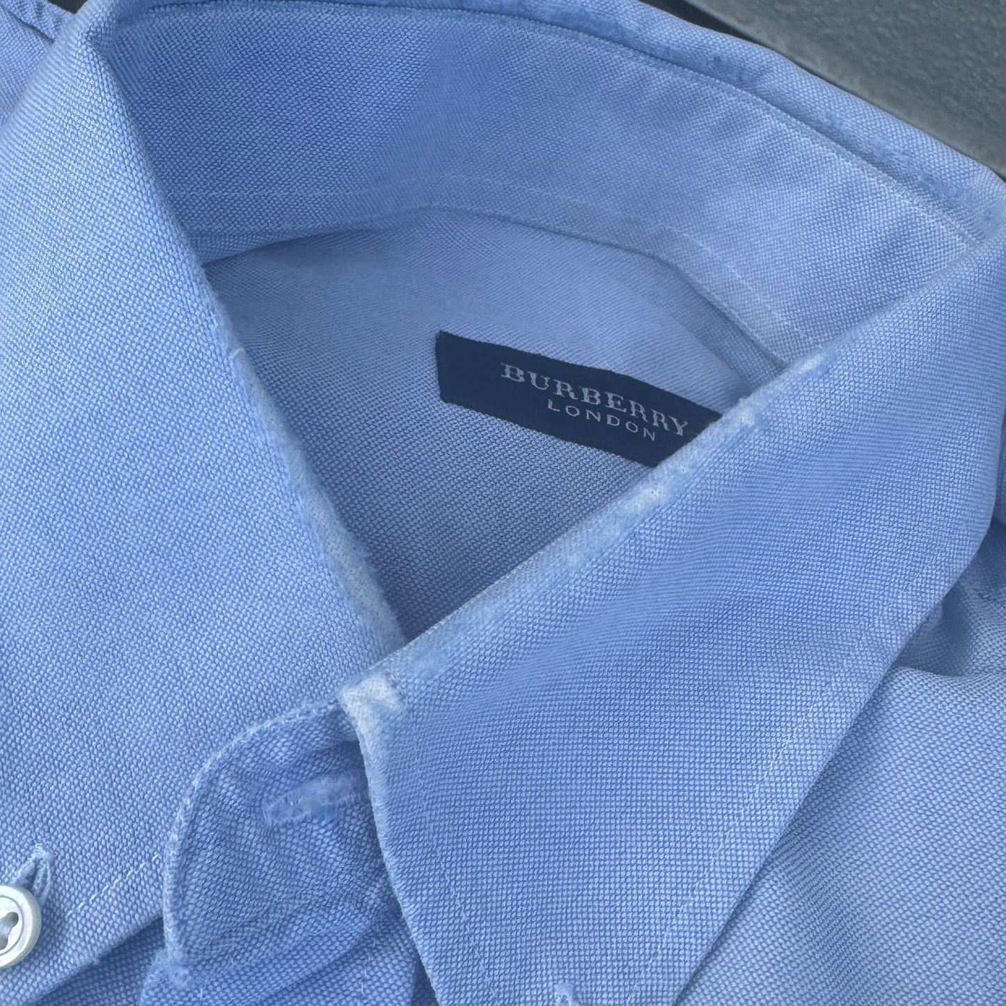 Chemise Burberry London skyblue vintage shirt