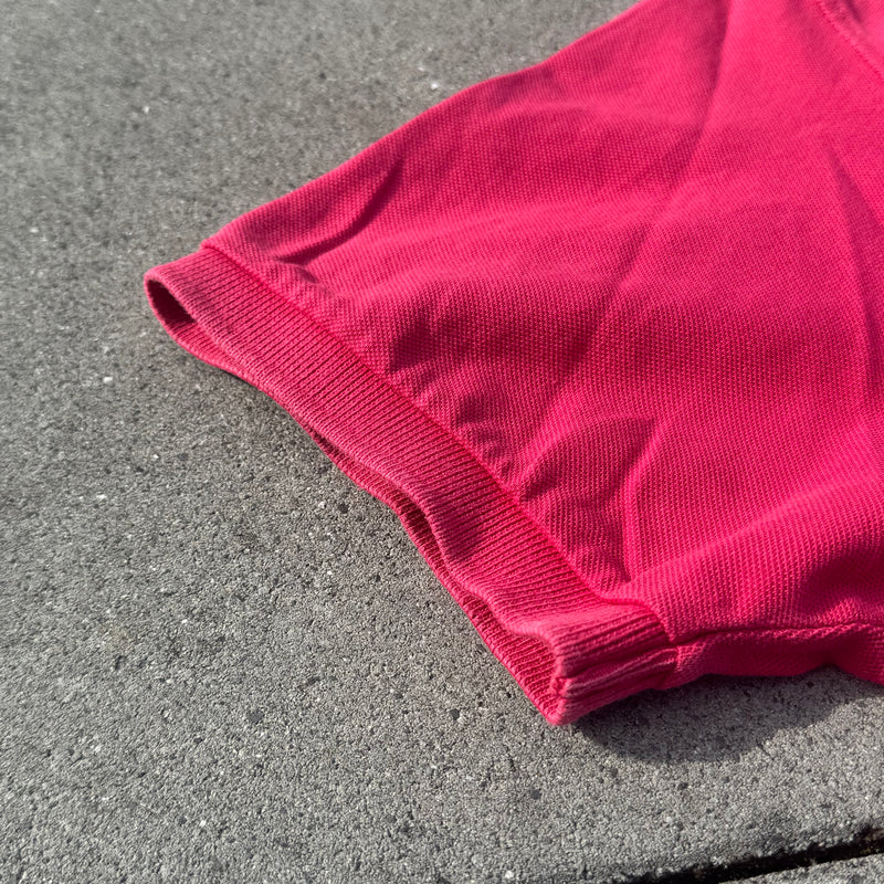 Detailansicht: Sourced limited accessories and clothes Burberry London blue logo vintage red poloshirt – Logo, Nähte oder Material
