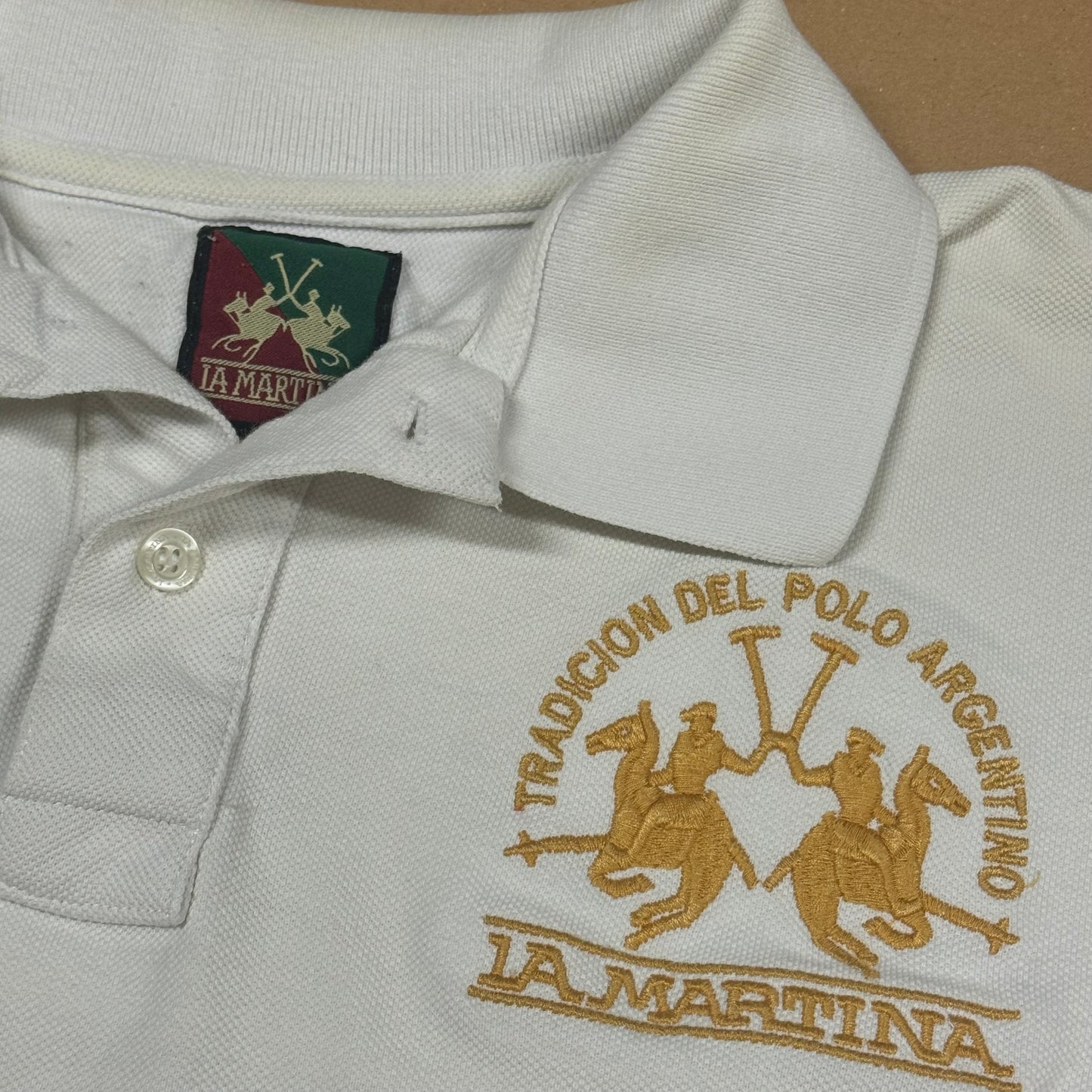 La Martina white polo