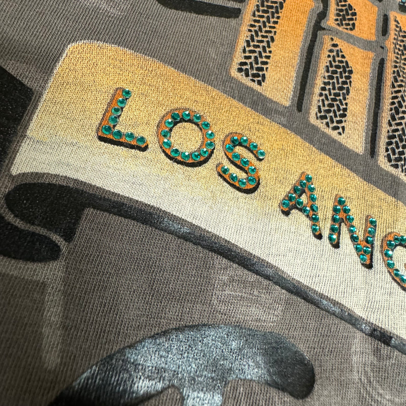 Detailansicht: Sourced limited accessories and clothes Christian Audigier Los Angeles shirt – Logo, Nähte oder Material