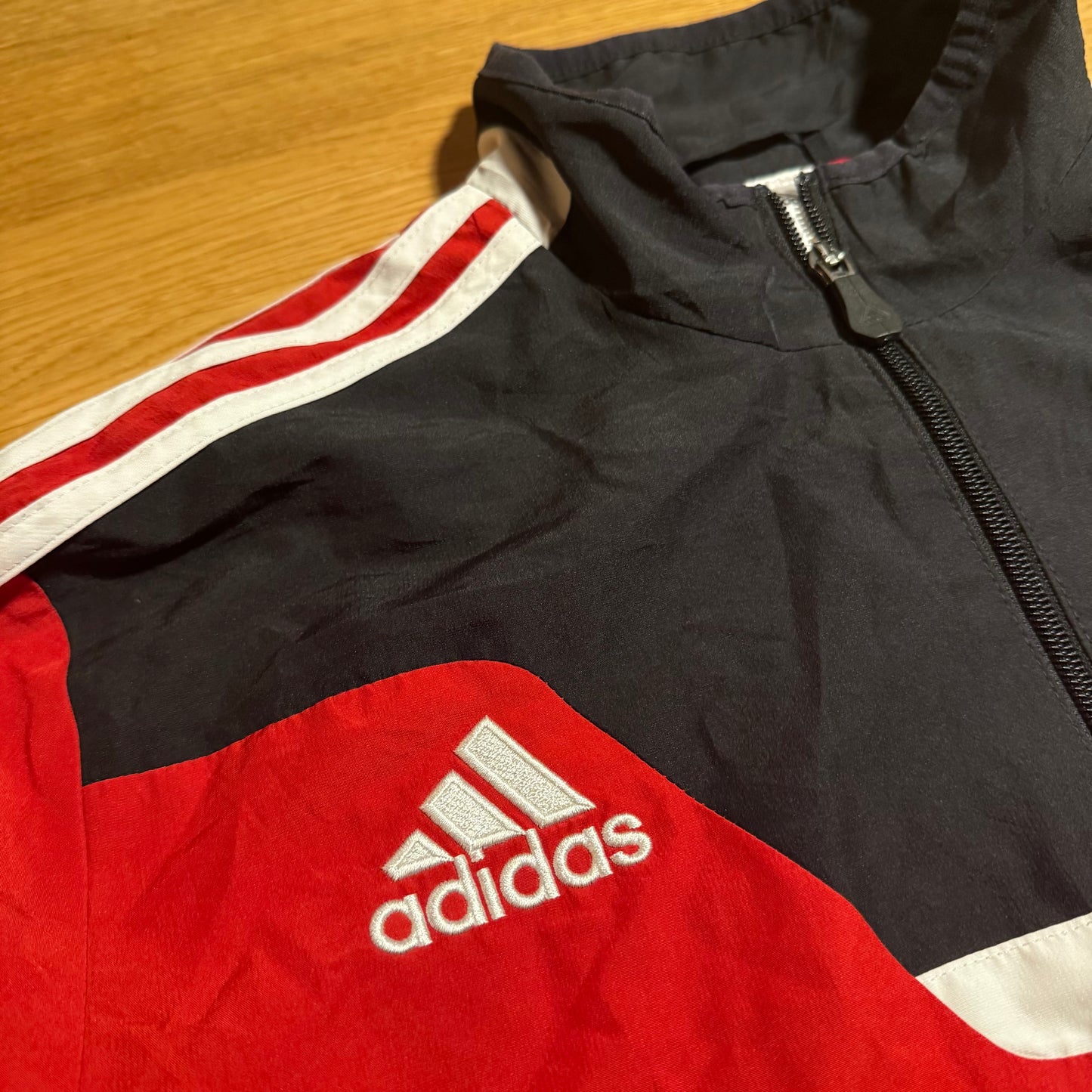 Adidas Ergo red vintage football track jacket