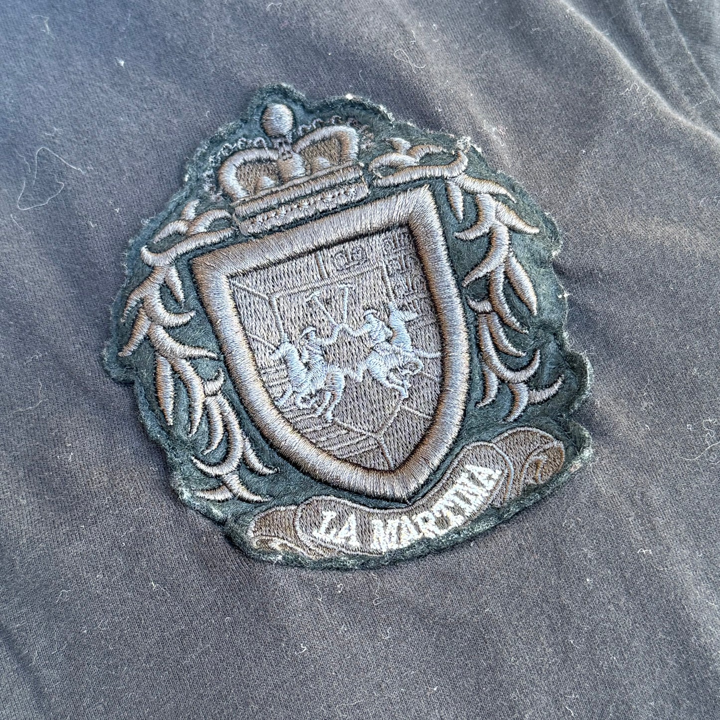 La Martina black vintage poloshirt