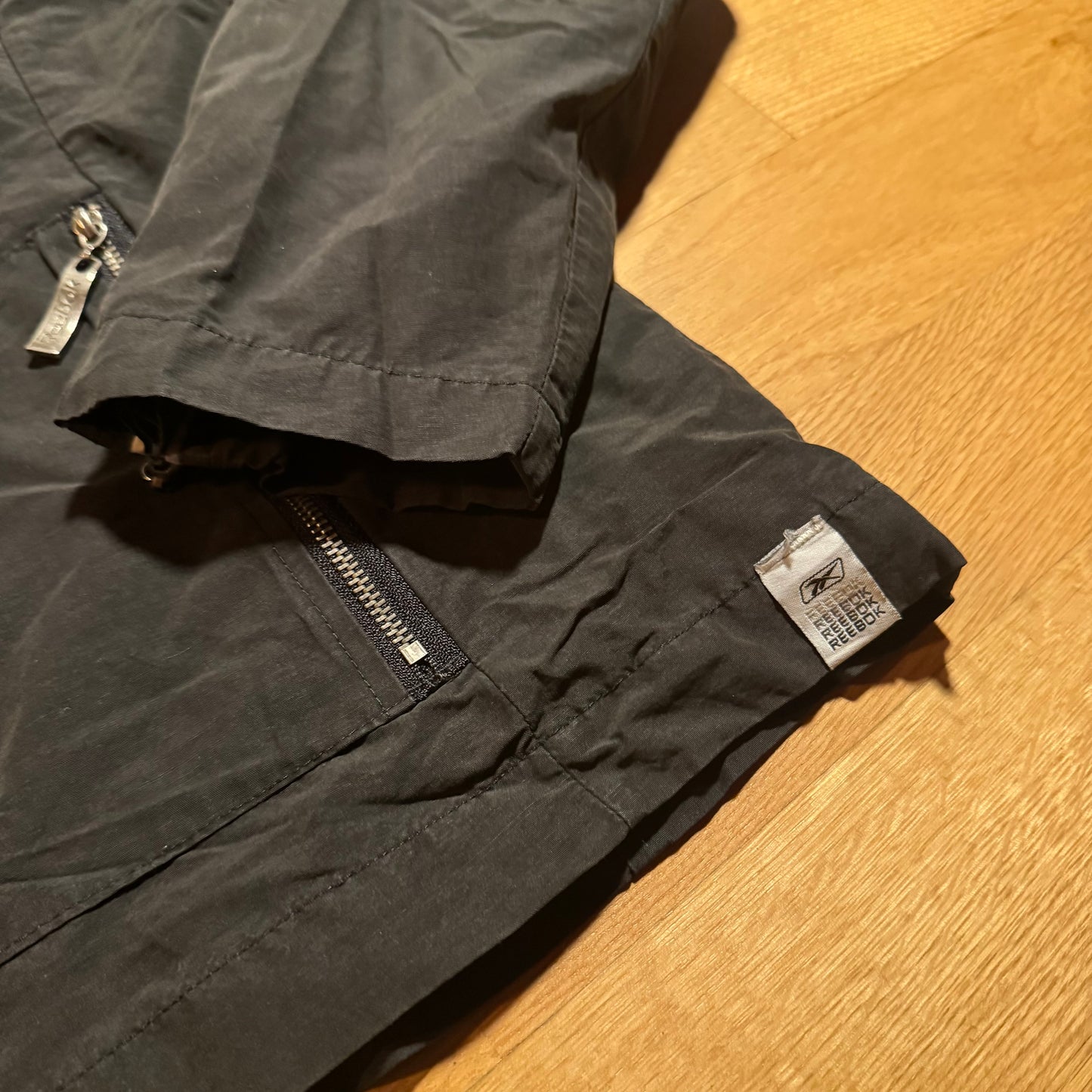 Reebok all black vintage track jacket