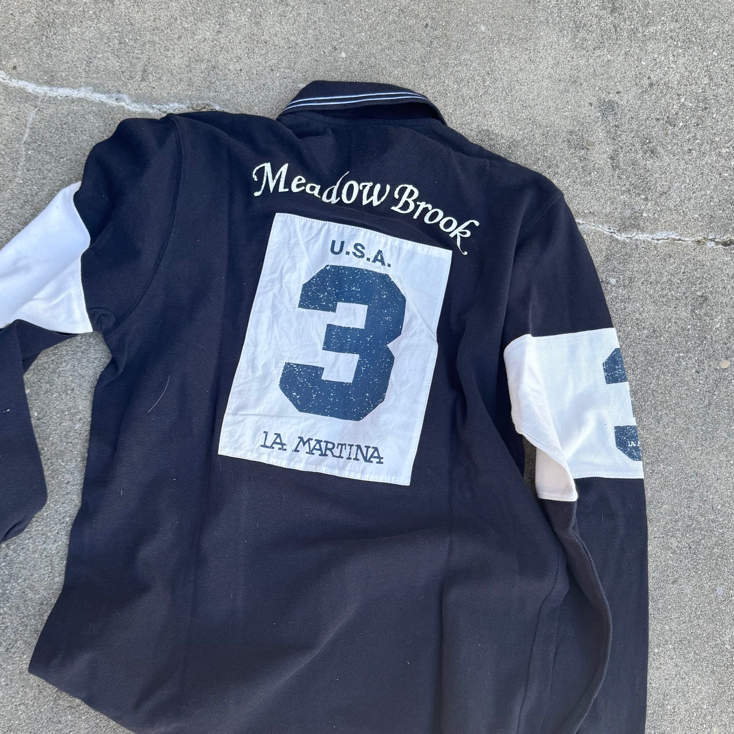 La Martina Medow Brick USA poloshirt