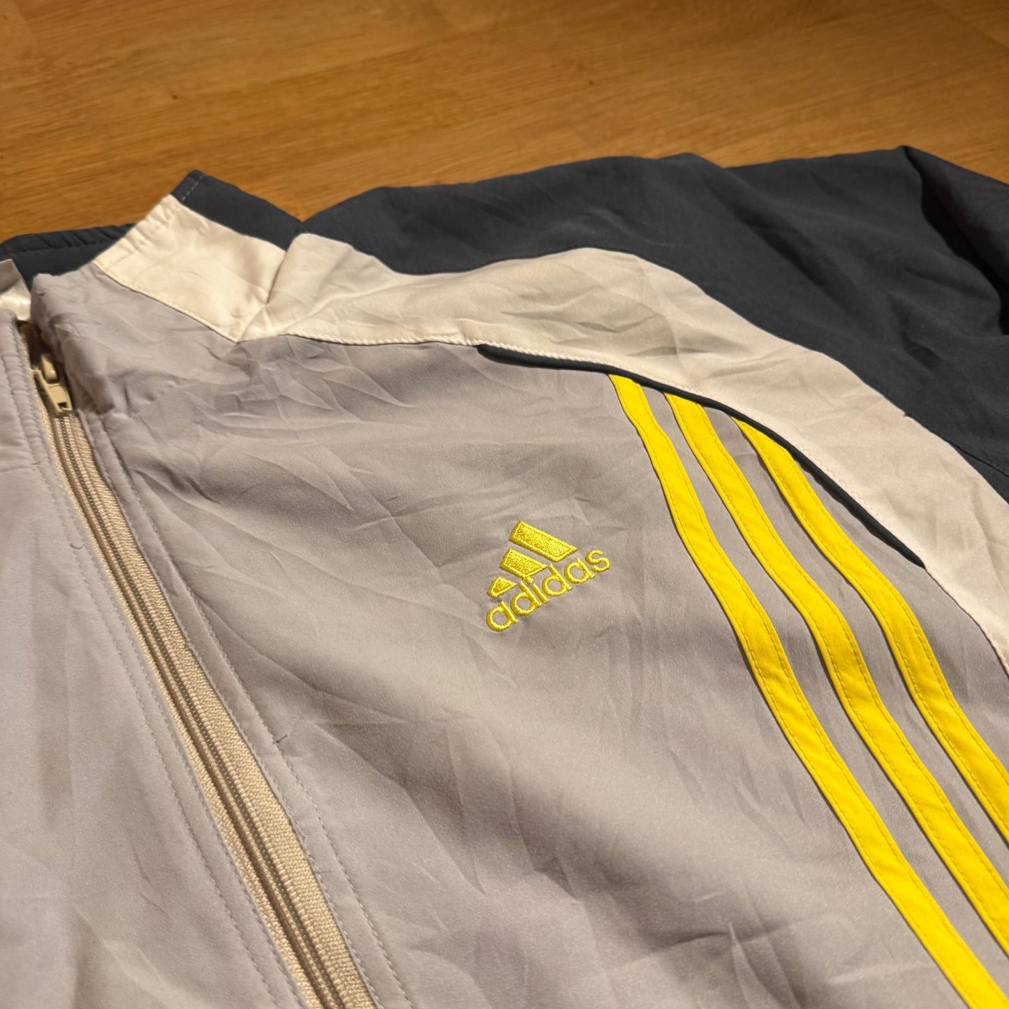 Vintage Adidas grey 90s track jacket