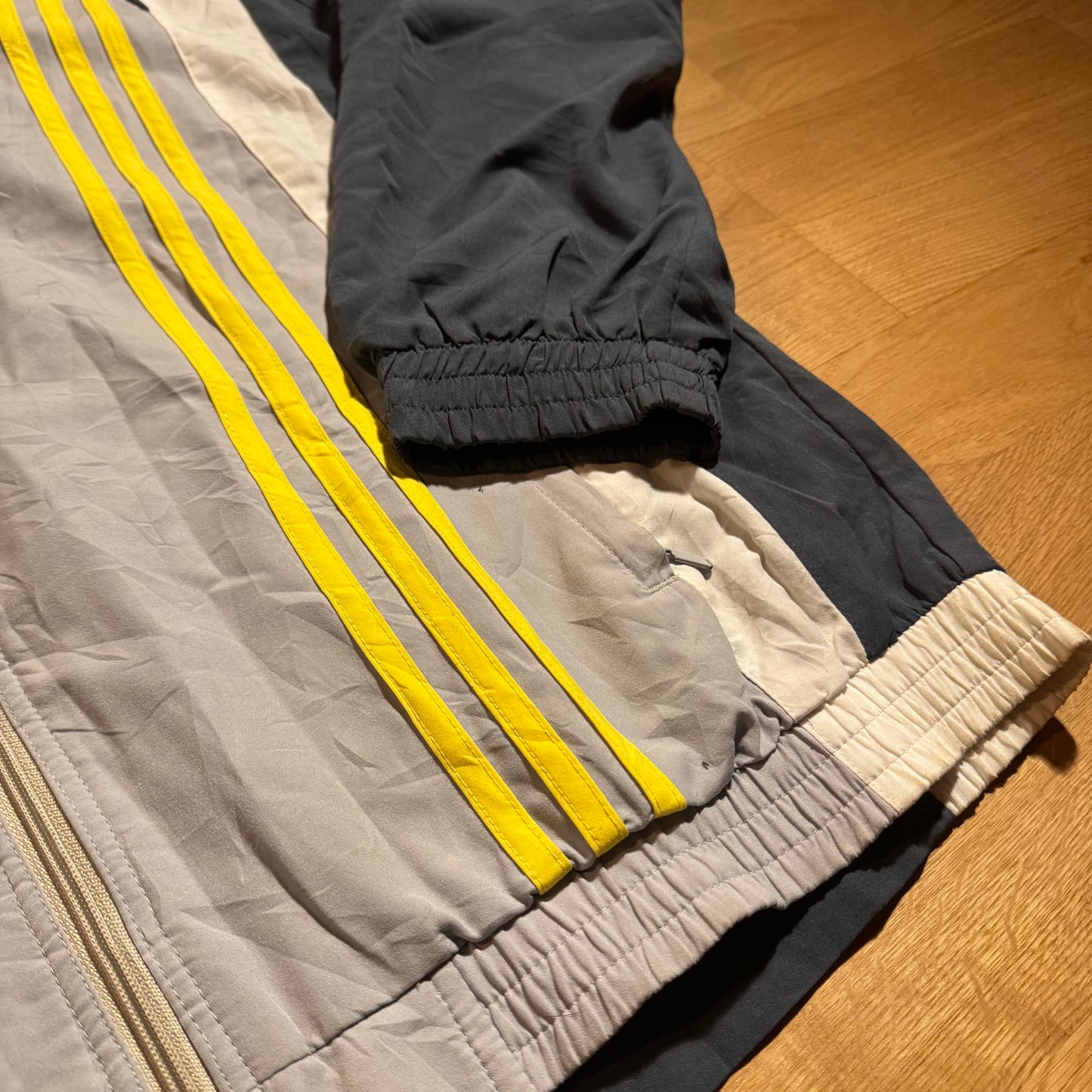 Vintage Adidas grey 90s track jacket