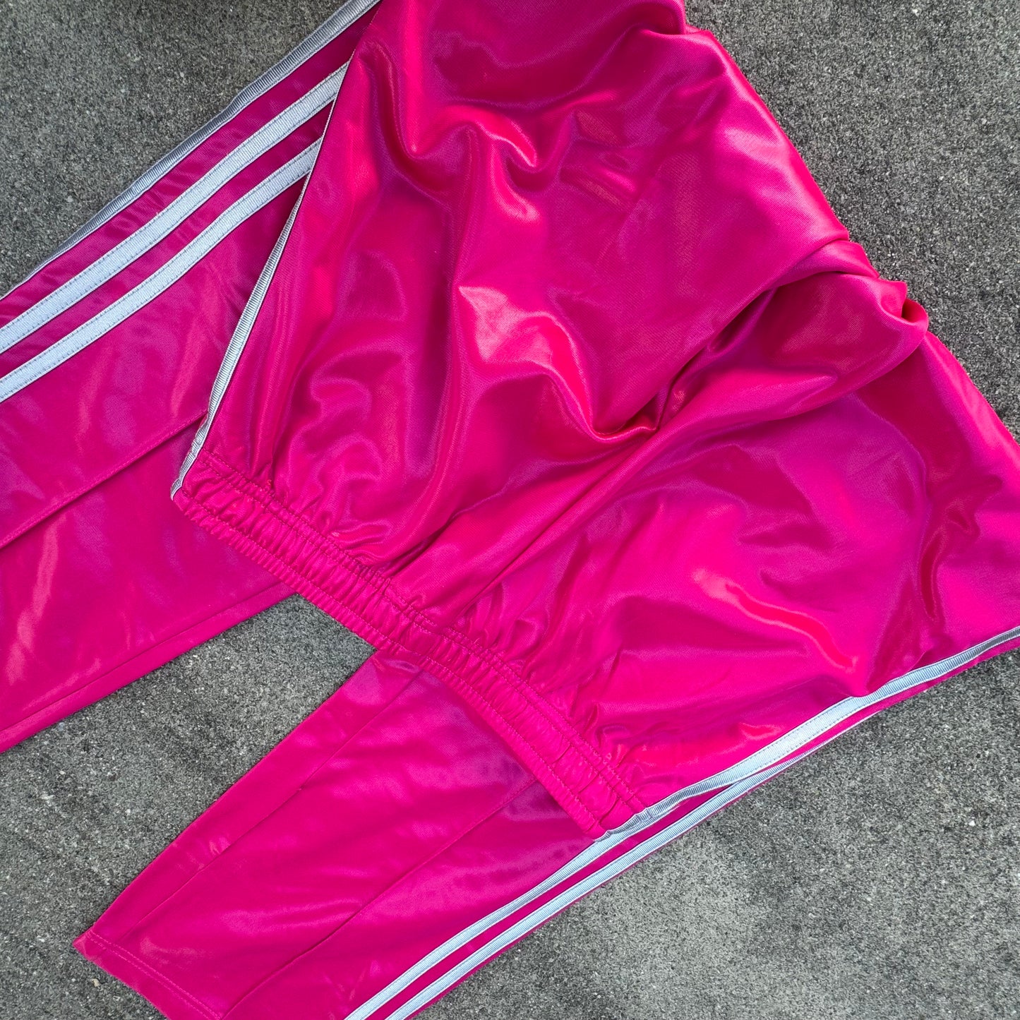 Adidas y2k shiny pink Firebird trackpants