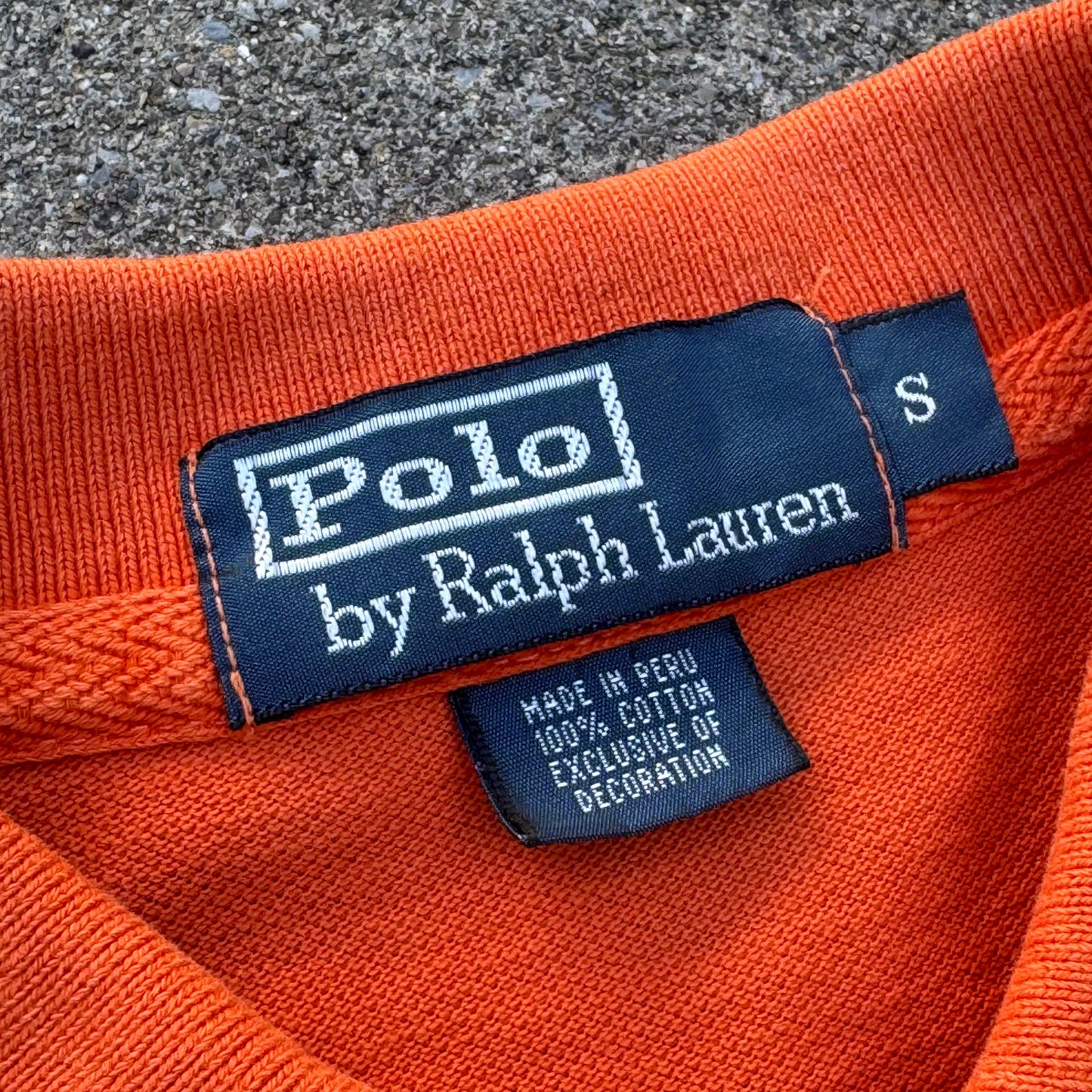 Polo Ralph Lauren orange vintage poloshirt