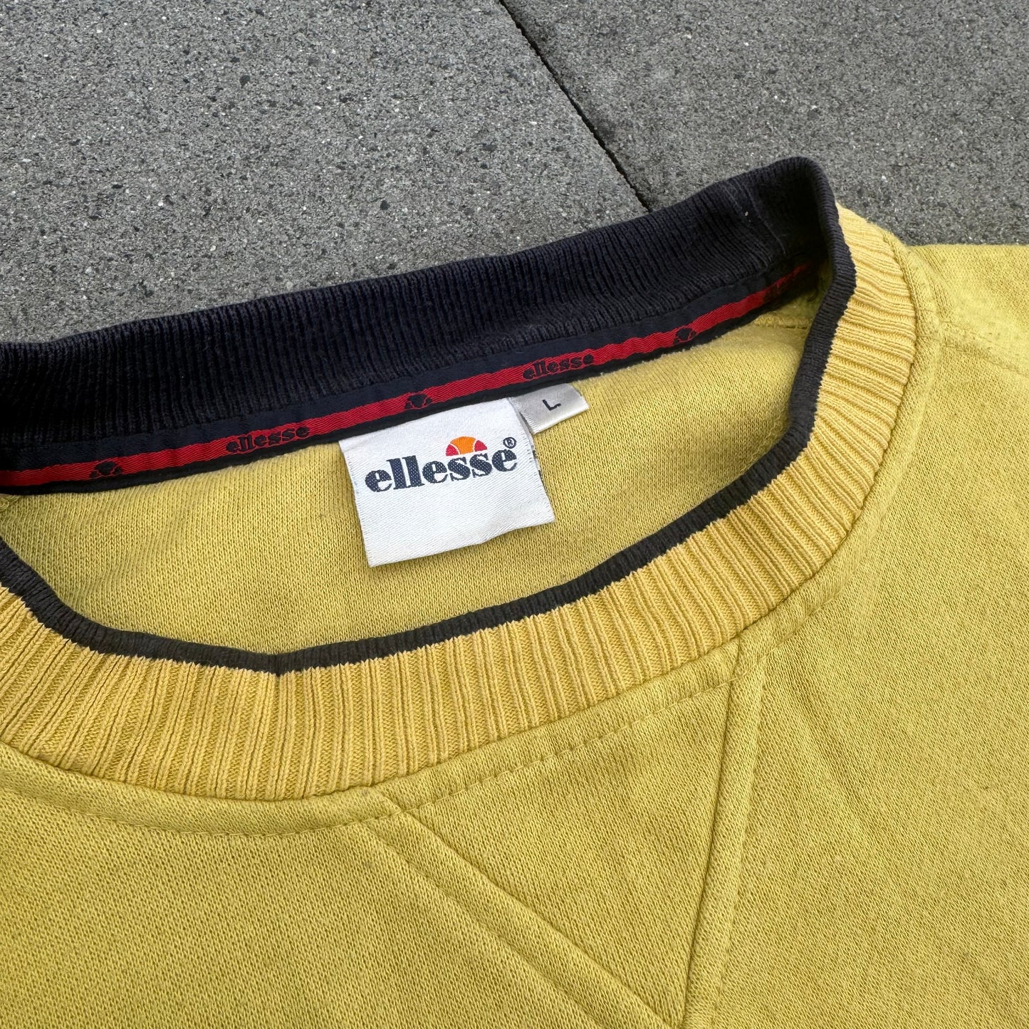 Vintage Ellesse yellow sweatshirt