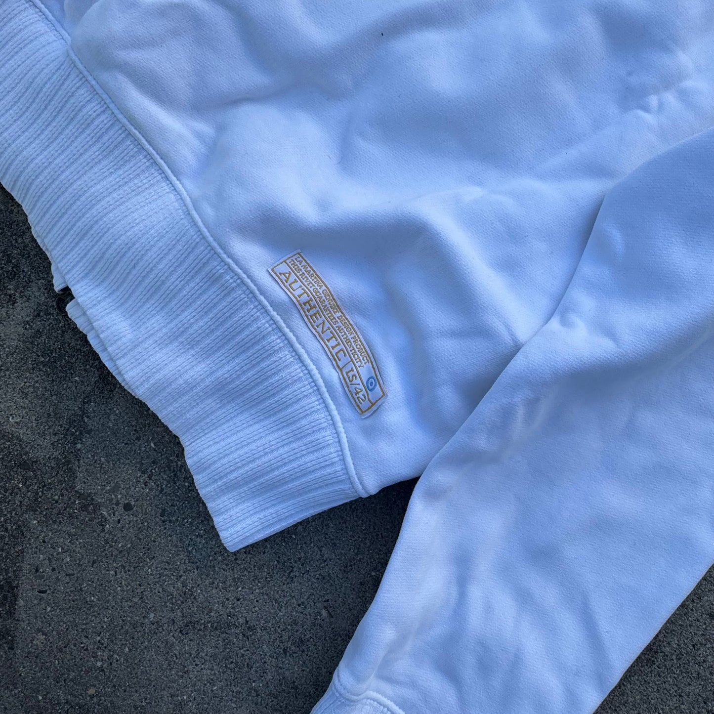 La Martina Argentina white zip-jacket