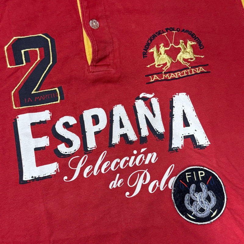 Detailansicht: Sourced limited accessories and clothes La Martina España polo – Logo, Nähte oder Material