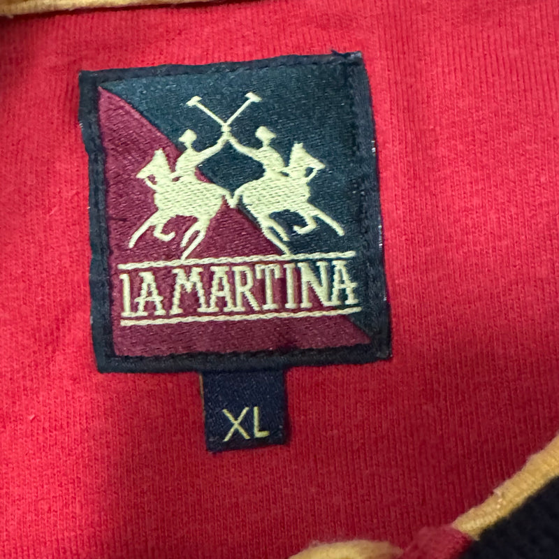 Detailansicht: Sourced limited accessories and clothes La Martina España polo – Logo, Nähte oder Material