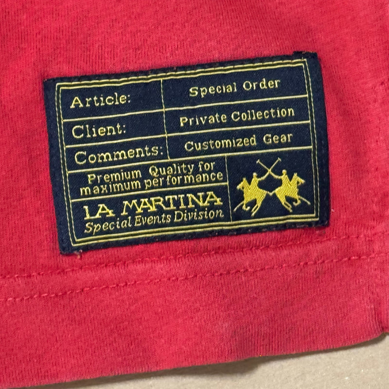 Detailansicht: Sourced limited accessories and clothes La Martina España polo – Logo, Nähte oder Material