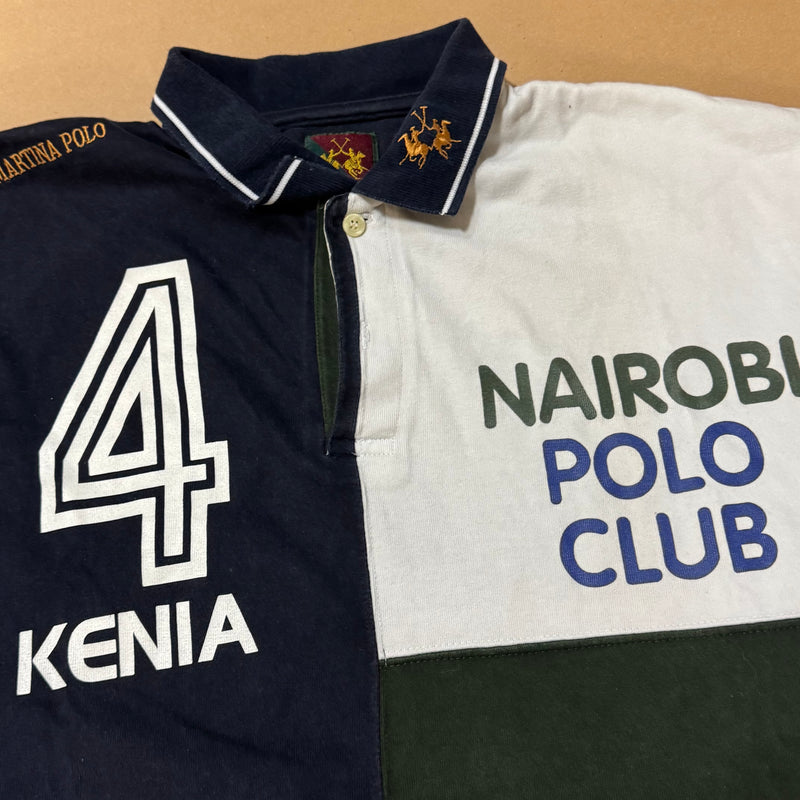 Detailansicht: Sourced limited accessories and clothes La Martina Nairobi polo – Logo, Nähte oder Material