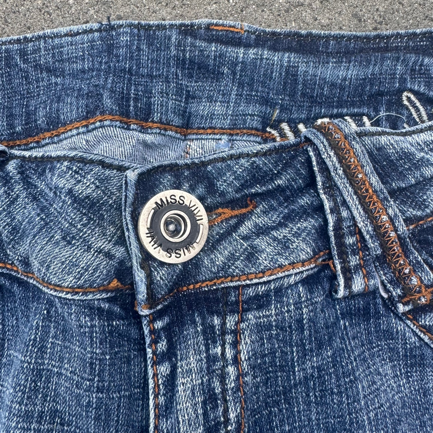 Miss Vivi Japanese y2k bootcut jeans
