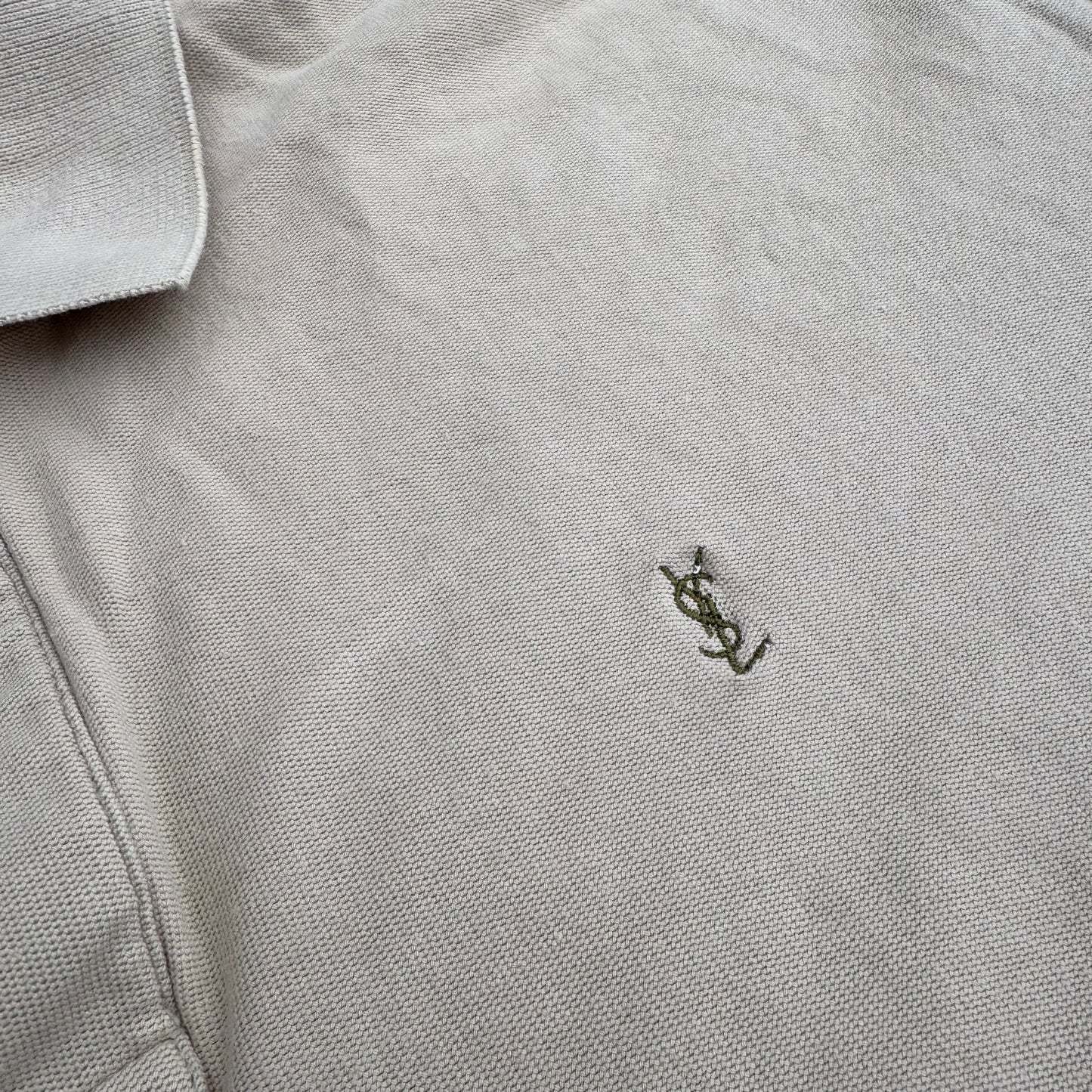 Yves Saint Laurent vintage beige polo