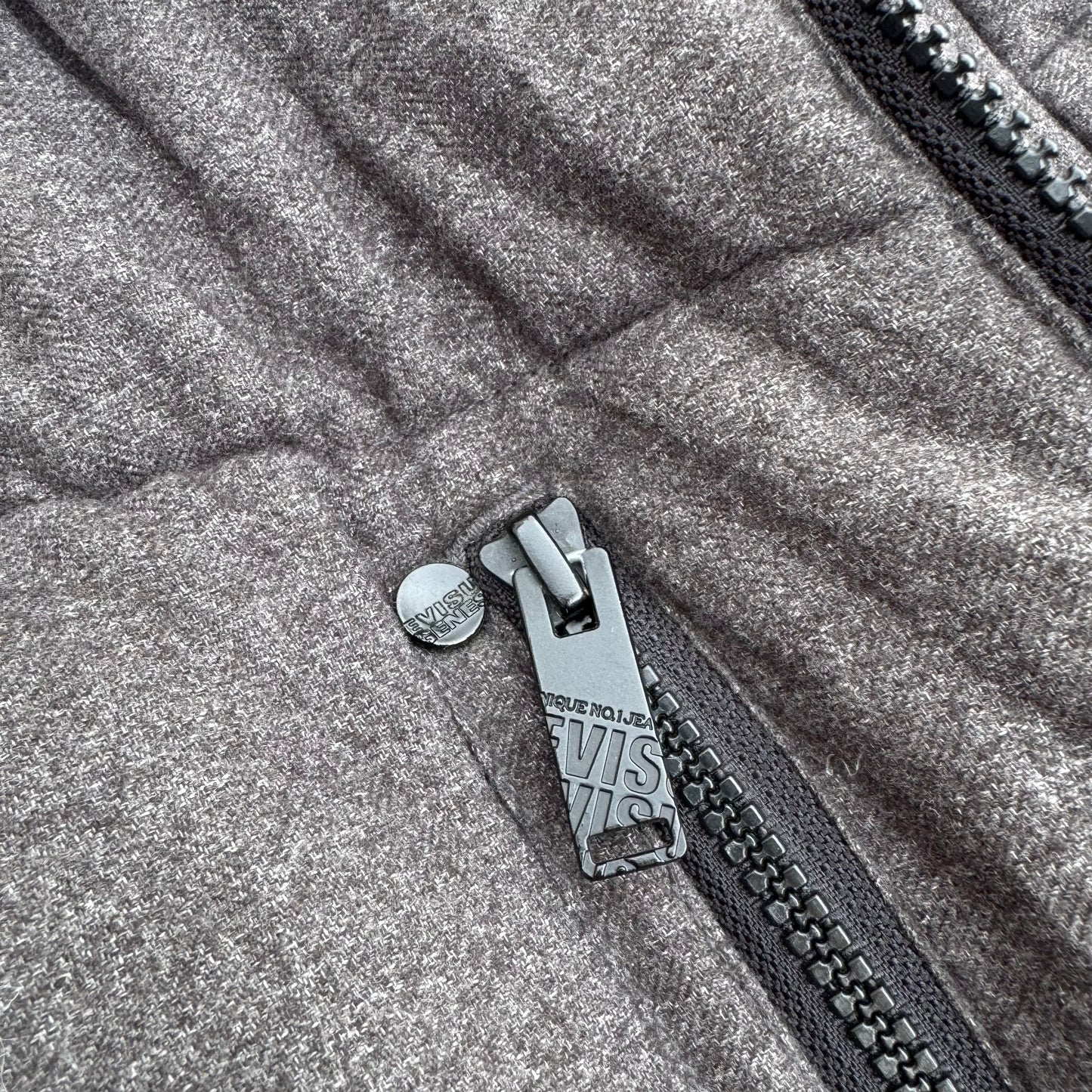 Evisu grey winter vest