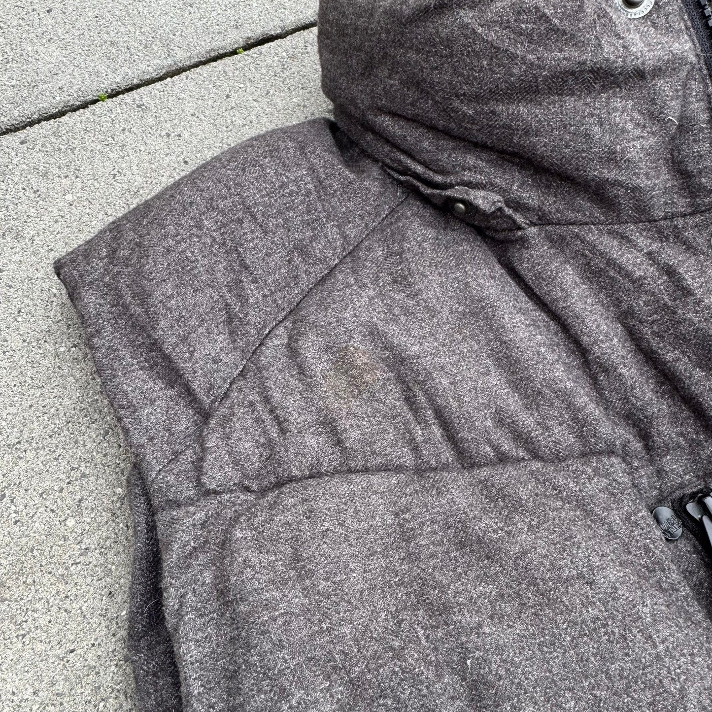 Evisu grey winter vest
