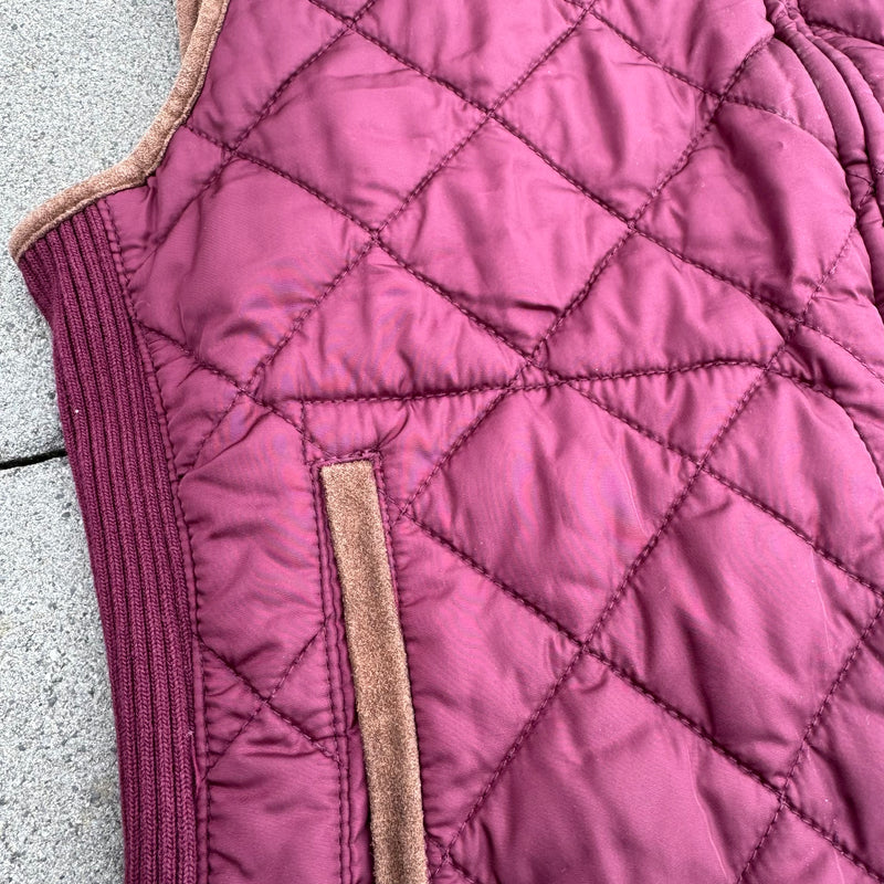 Detailansicht: Sourced limited accessories and clothes Polo Ralph Lauren burgundy women’s vest – Logo, Nähte oder Material