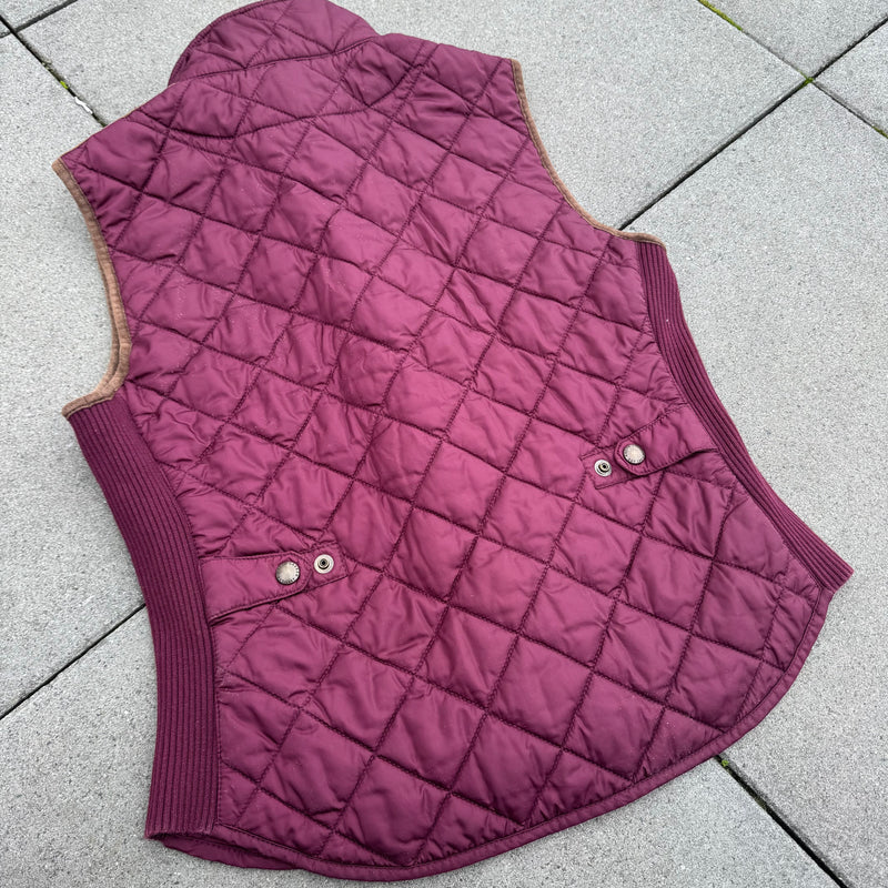 Detailansicht: Sourced limited accessories and clothes Polo Ralph Lauren burgundy women’s vest – Logo, Nähte oder Material