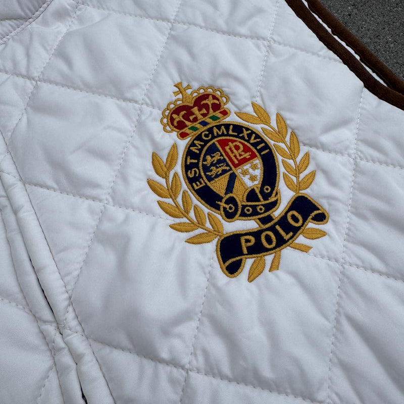 Detailansicht: Sourced limited accessories and clothes Polo Ralph Lauren white women’s vest – Logo, Nähte oder Material
