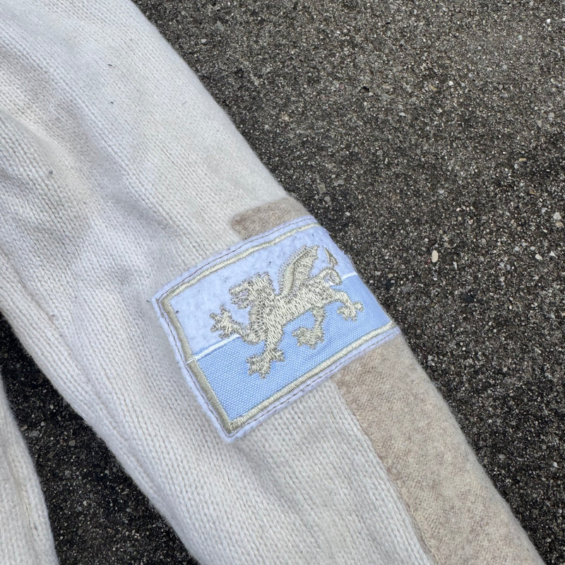 Detailansicht: Sourced limited accessories and clothes La Martina Wales vintage knitted zip-up – Logo, Nähte oder Material