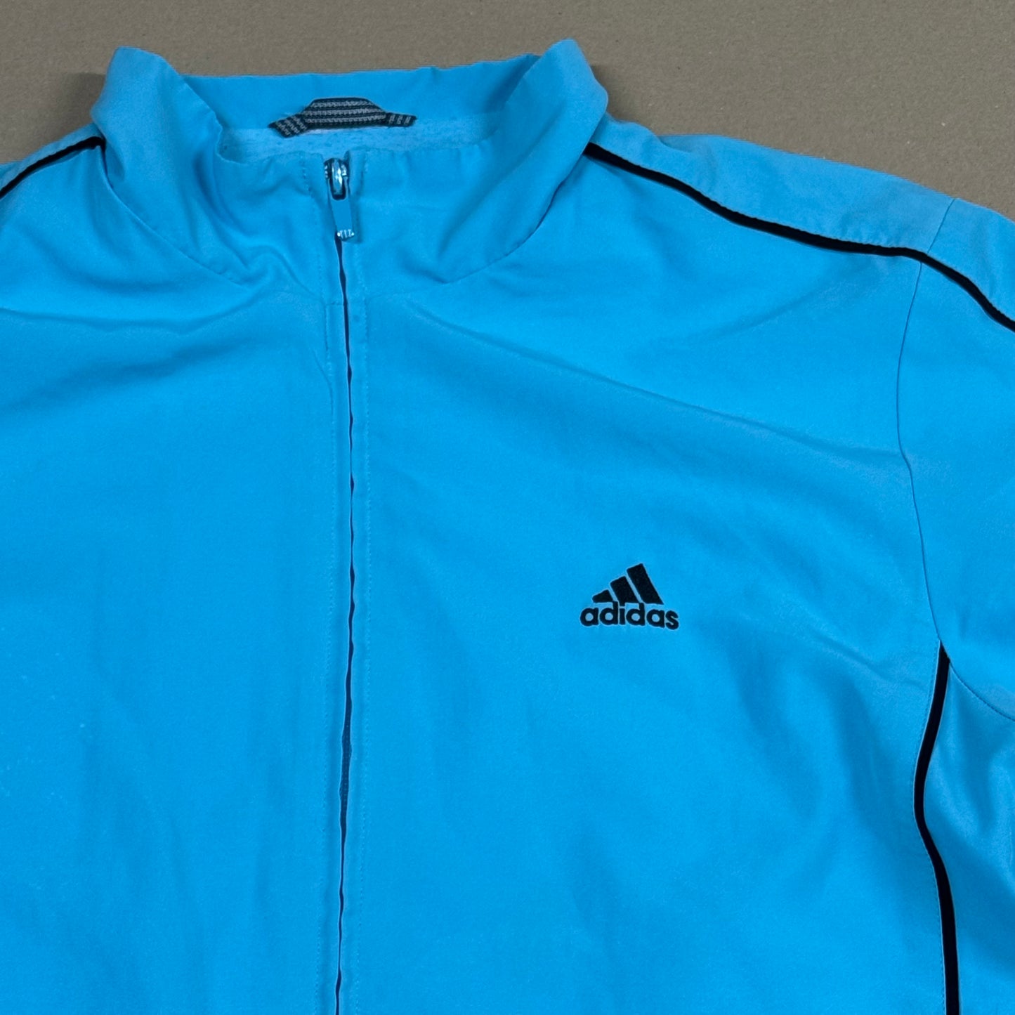 Vintage blue Adidas raincoat