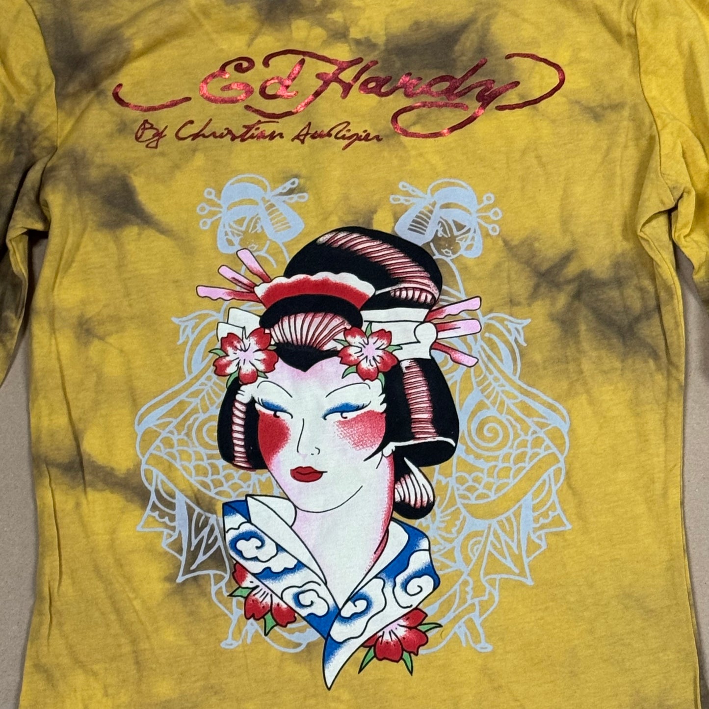 Ed Hardy printed graphic long-sleeve
