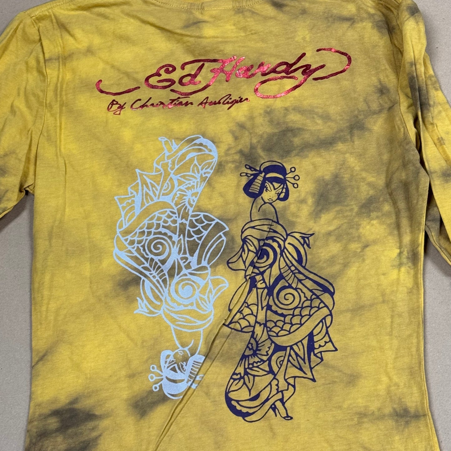 Ed Hardy printed graphic long-sleeve