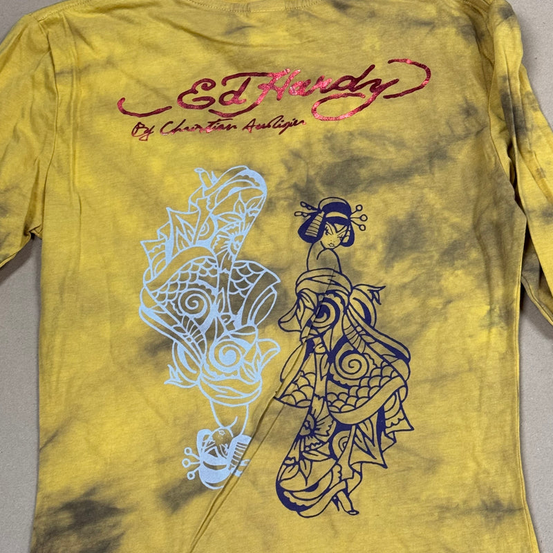 Detailansicht: Sourced limited accessories and clothes Ed Hardy printed graphic long-sleeve – Logo, Nähte oder Material