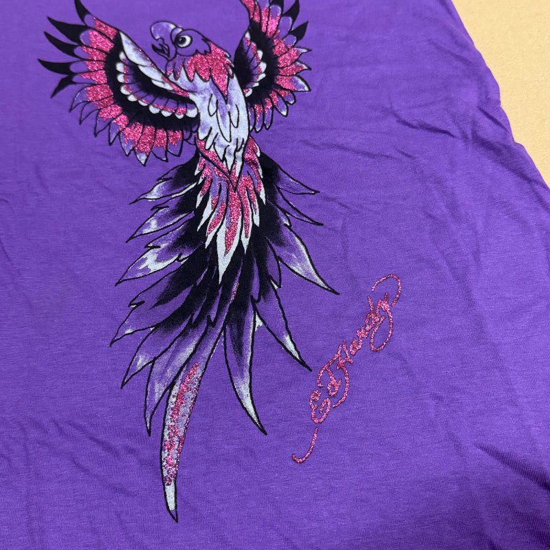 Detailansicht: Sourced limited accessories and clothes Vintage Ed Hardy tee – Logo, Nähte oder Material
