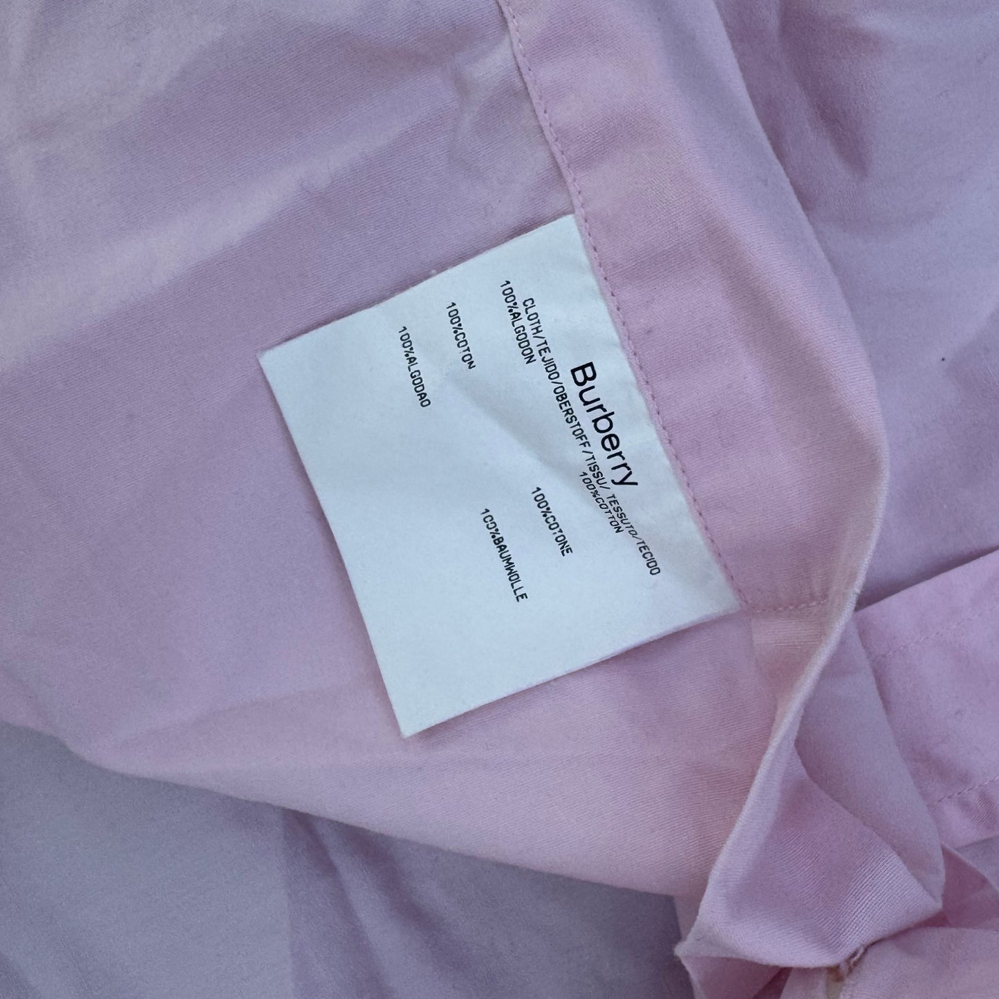 Burberry London pink vintage chemise