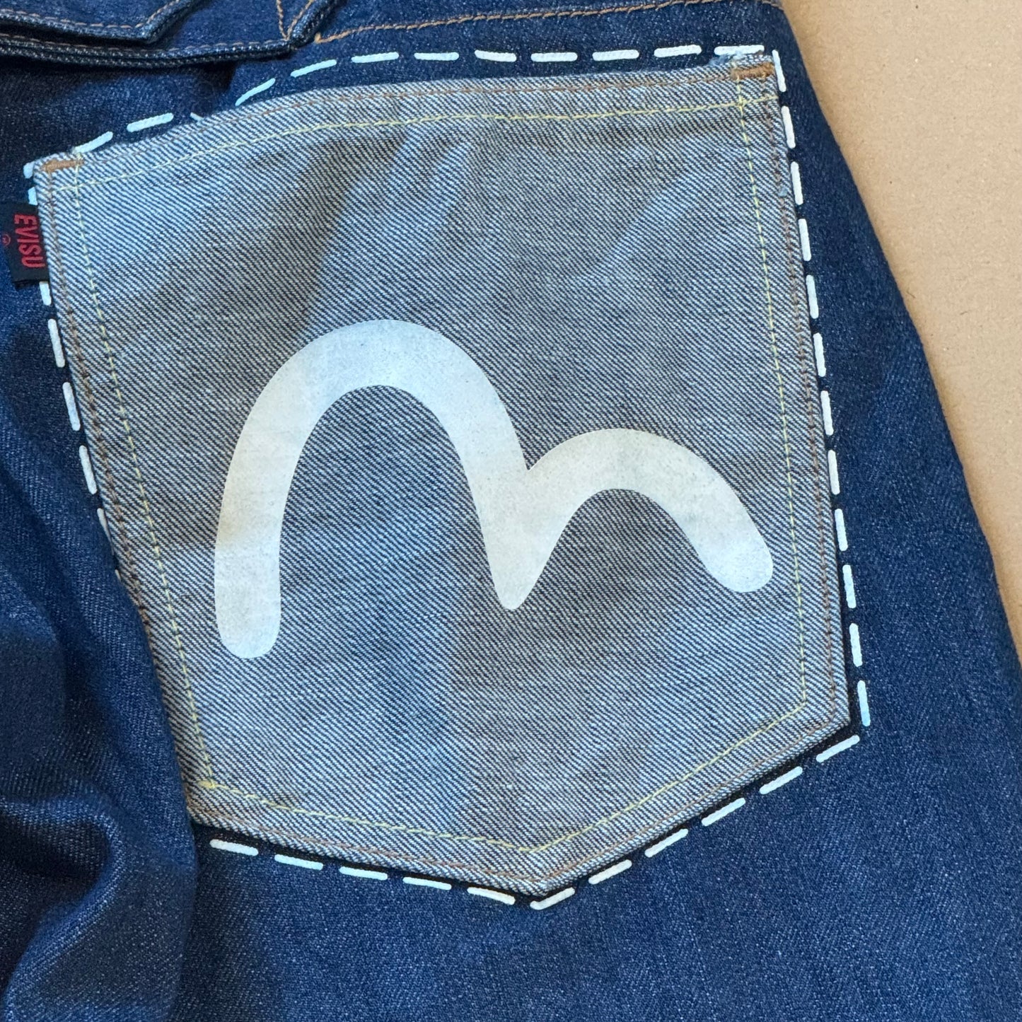 Evisu loose printed jeans