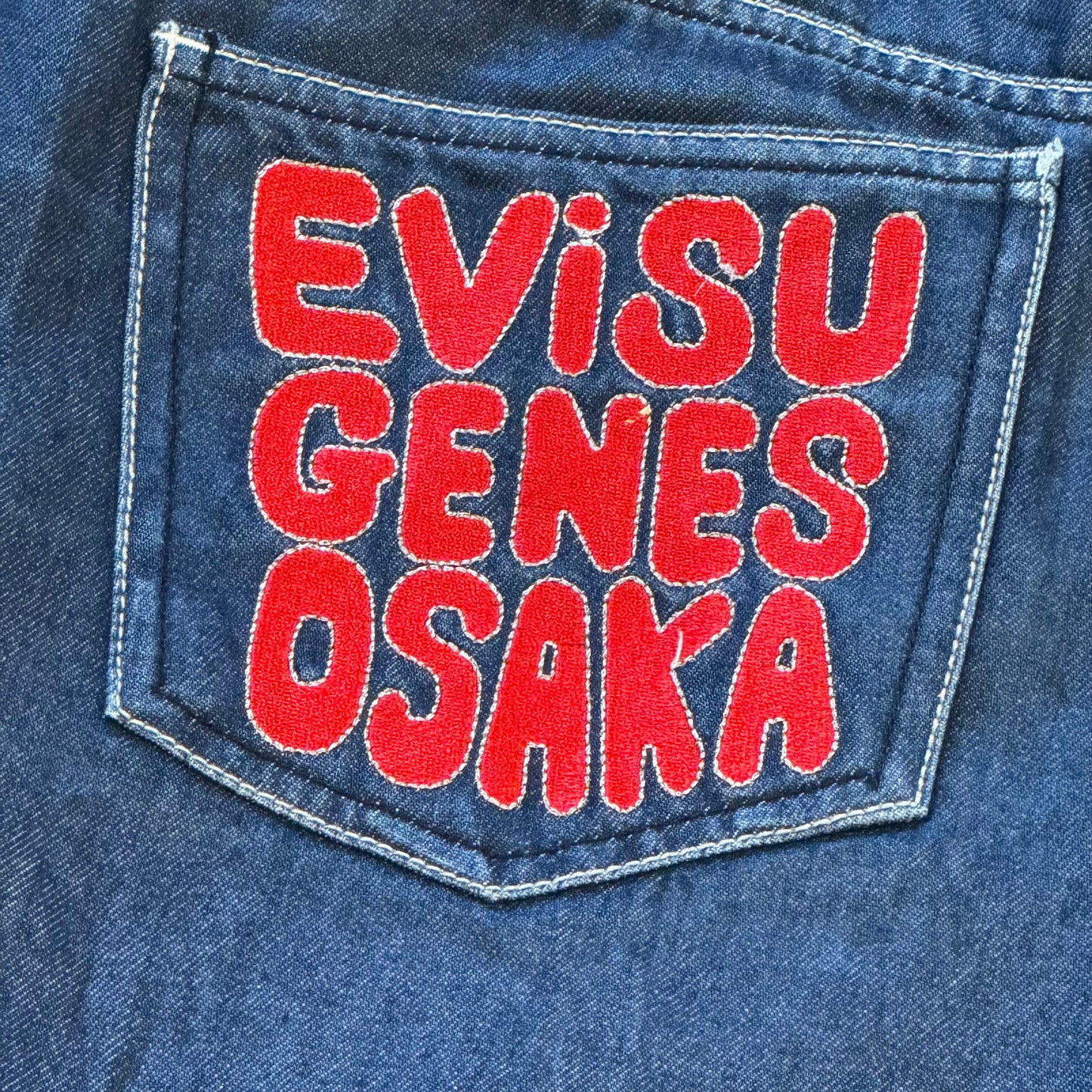 Evisu straight leg jeans