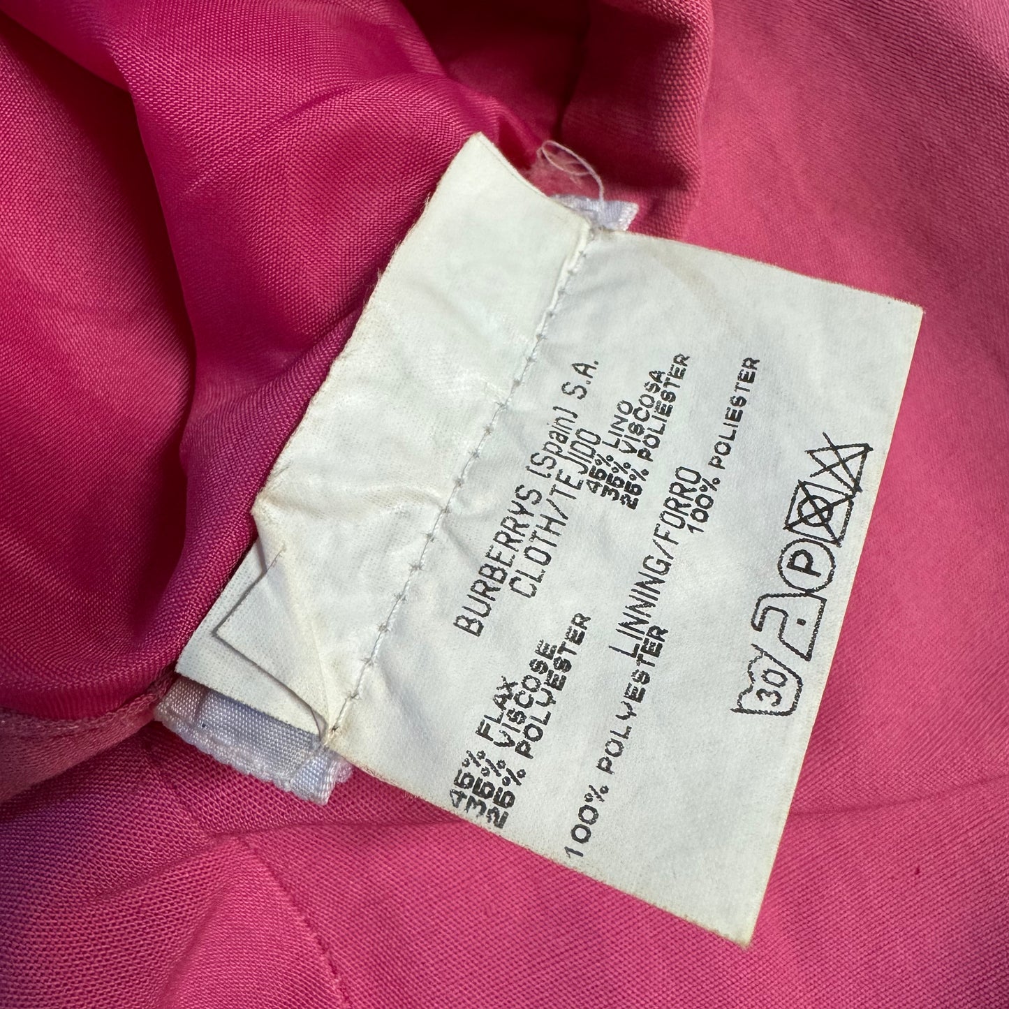 Burberry’s pink loose chinos