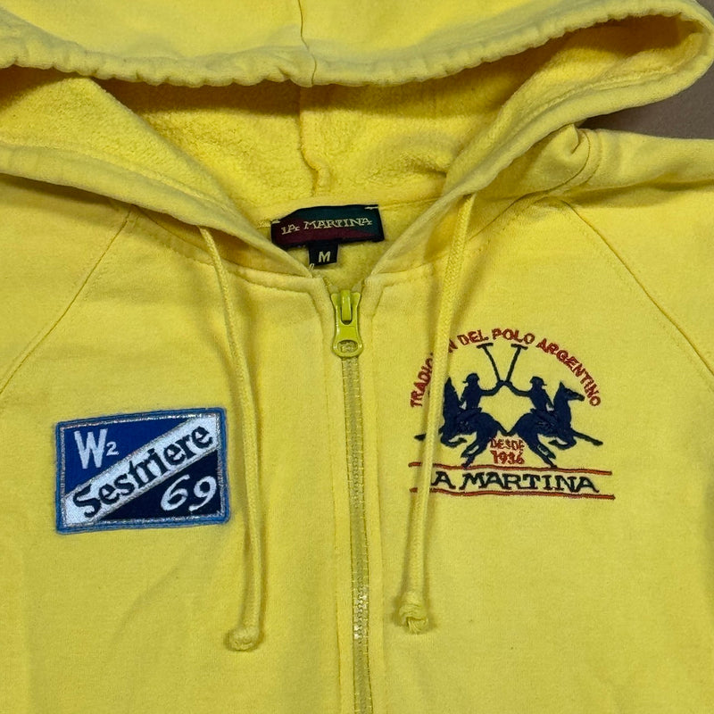 Detailansicht: Sourced limited accessories and clothes La Martina women's zip-up hoodie – Logo, Nähte oder Material