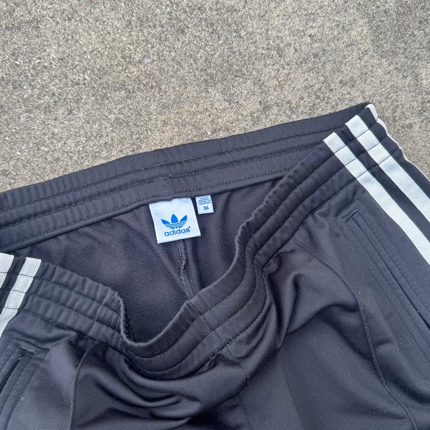 Adidas black y2k Firebird track pants