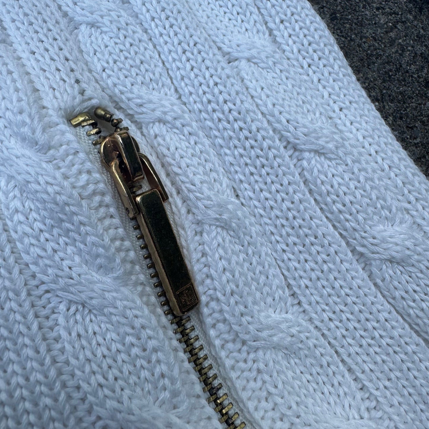 Lauren Ralph Lauren knitted white cardigan