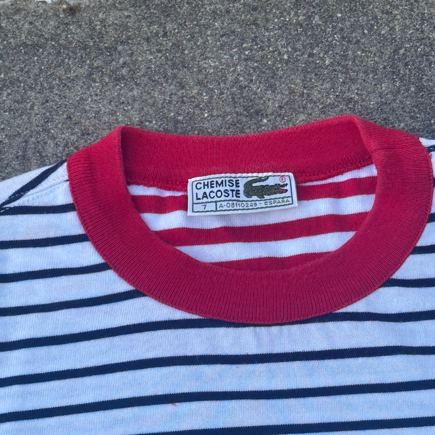 Lacoste Yachting vintage striped t-shirt