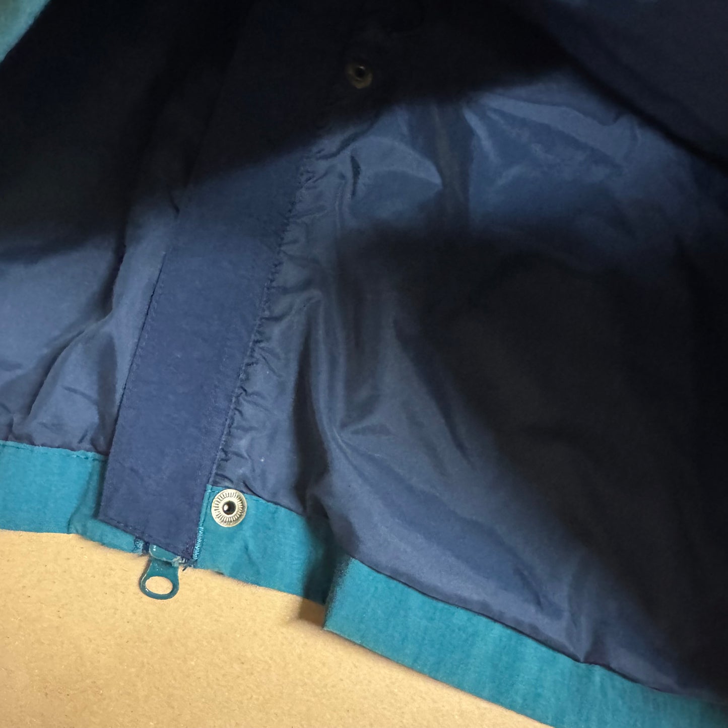 Columbia turquoise raincoat
